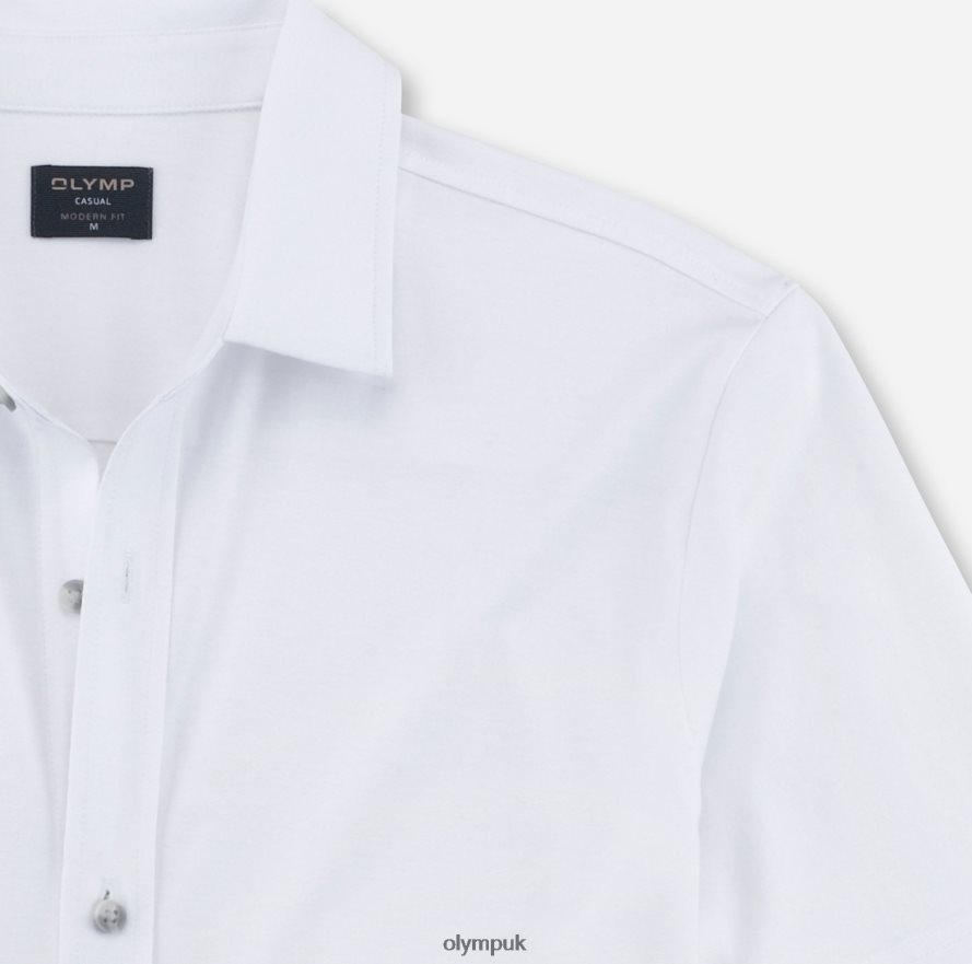 Clothing OLYMP Casual Modern Fit, Polo, White NZ22L2170