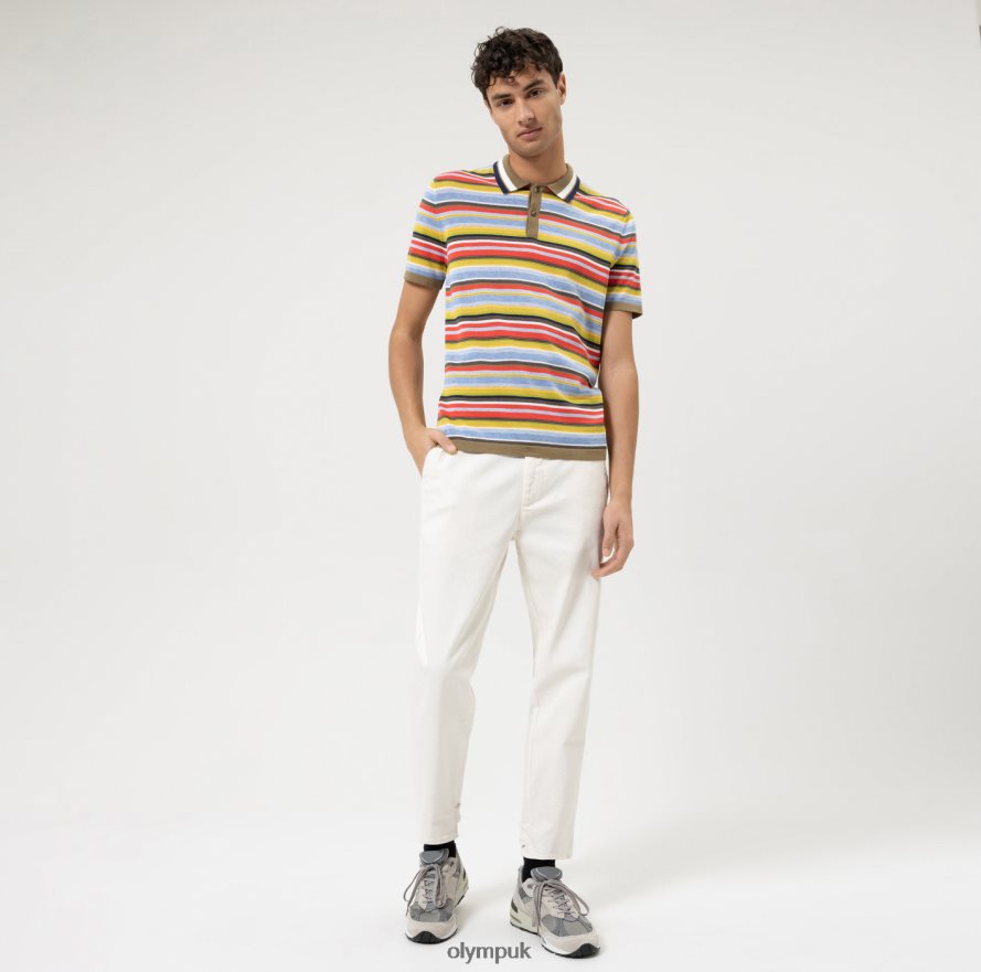 Clothing OLYMP Knitwear Modern Fit, Polo, Lime Green NZ22L2084