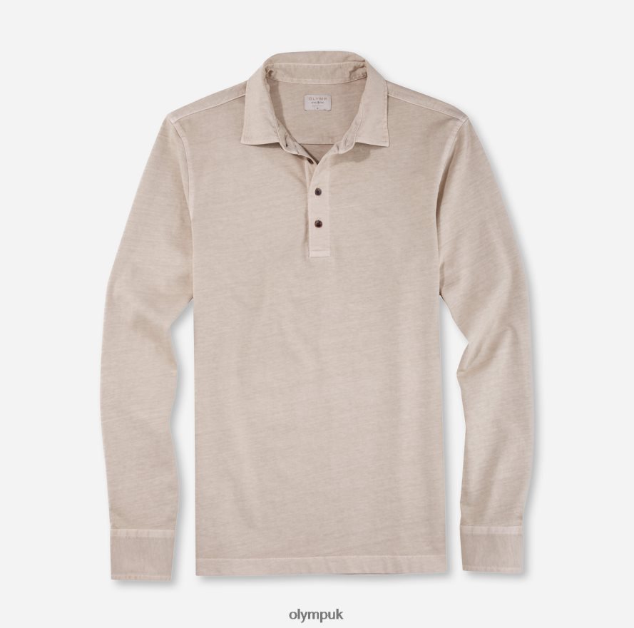 Clothing OLYMP Level Five Casual Body Fit, Polo, Beige NZ22L2106