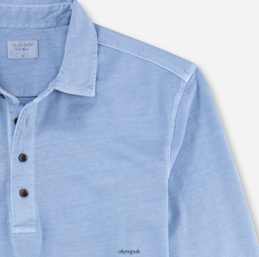 Clothing OLYMP Level Five Casual Body Fit, Polo, Bleu NZ22L2173