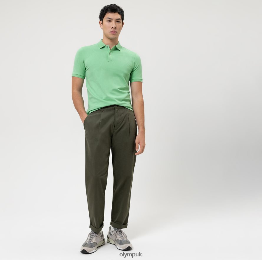 Clothing OLYMP Level Five Casual Body Fit, Polo, Crystal Green NZ22L2096