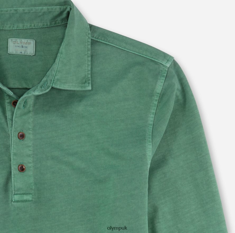 Clothing OLYMP Level Five Casual Body Fit, Polo, Green NZ22L2111