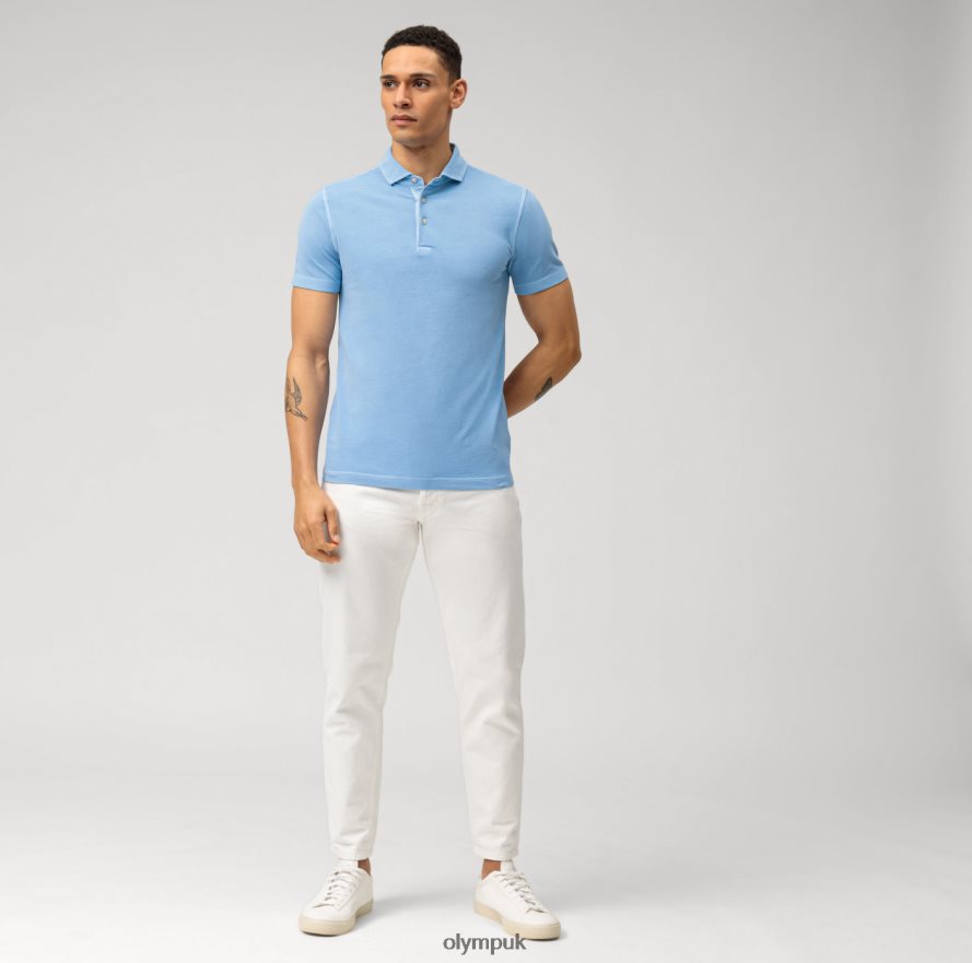 Clothing OLYMP Level Five Casual Body Fit, Polo, Light Blue NZ22L2168