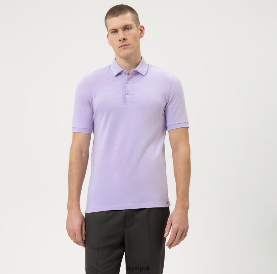 Clothing OLYMP Level Five Casual Body Fit, Polo, Lilac NZ22L2075