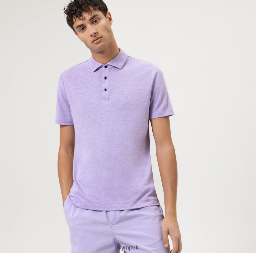 Clothing OLYMP Level Five Casual Body Fit, Polo, Lilac NZ22L2128