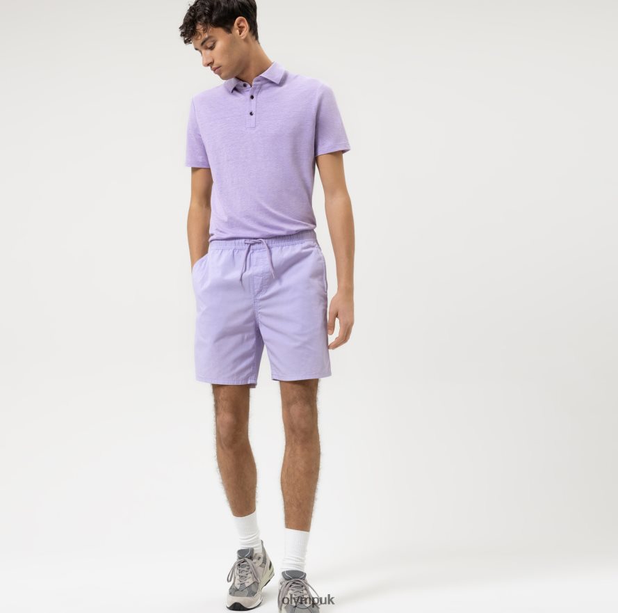 Clothing OLYMP Level Five Casual Body Fit, Polo, Lilac NZ22L2128