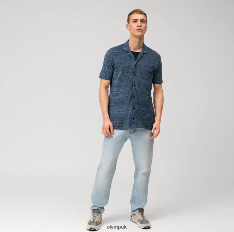 Clothing OLYMP Level Five Casual Body Fit, Polo, Marine NZ22L2089