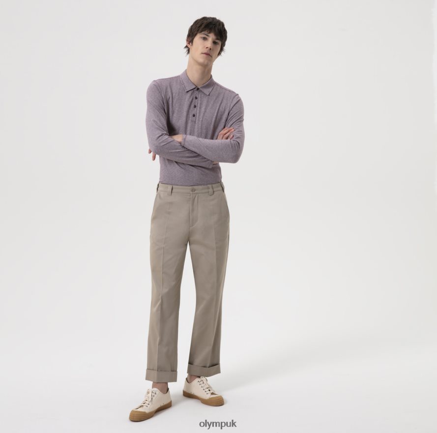 Clothing OLYMP Level Five Casual Body Fit, Polo, Plum NZ22L2182