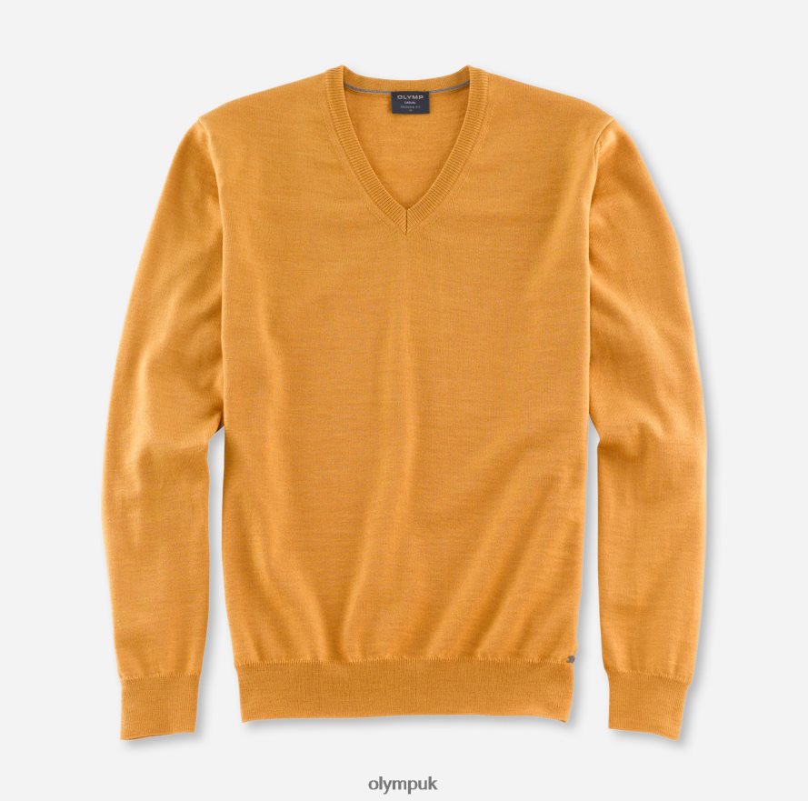 Clothing OLYMP Casual Knitwear Pullover, Aniseed NZ22L1838