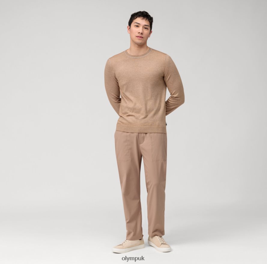 Clothing OLYMP Casual Knitwear Pullover, Beige NZ22L1772