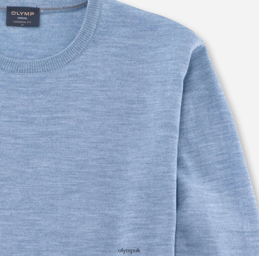 Clothing OLYMP Casual Knitwear Pullover, Bleu NZ22L1809