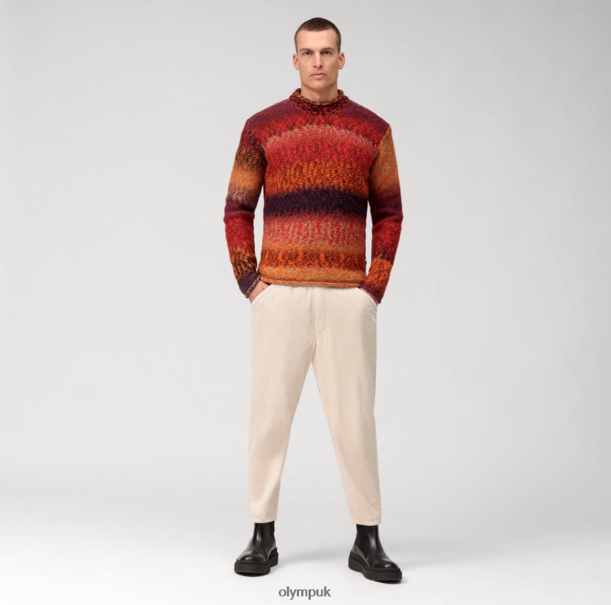Clothing OLYMP Casual Knitwear Pullover, Bordeaux NZ22L1753