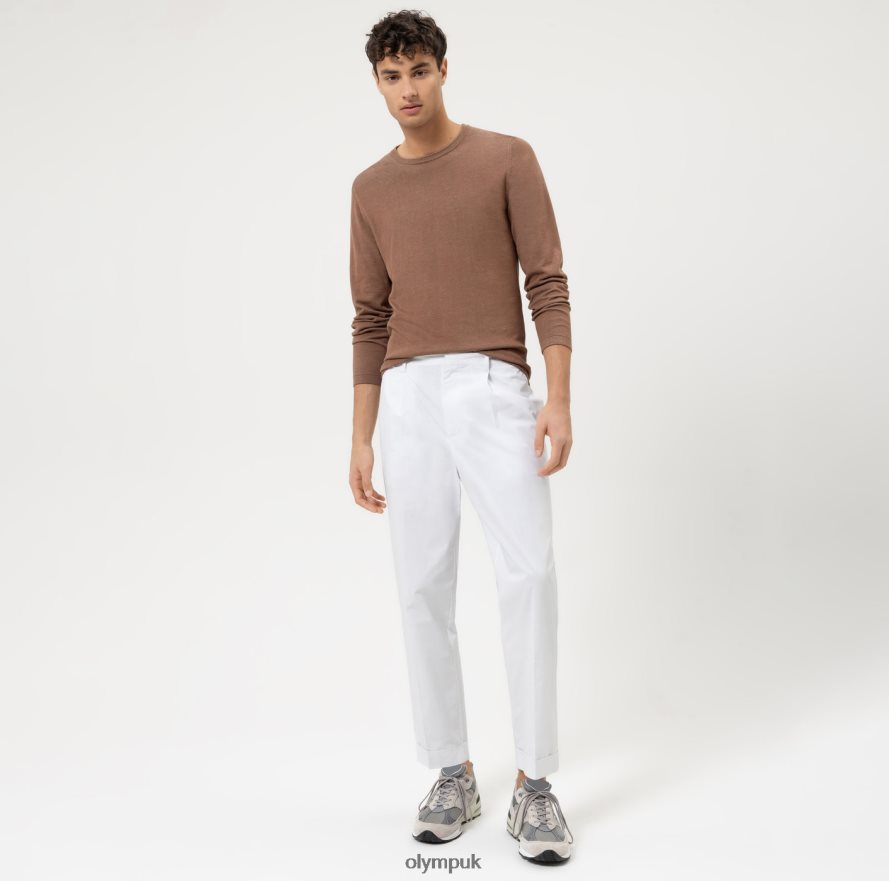 Clothing OLYMP Casual Knitwear Pullover, Brown NZ22L1777