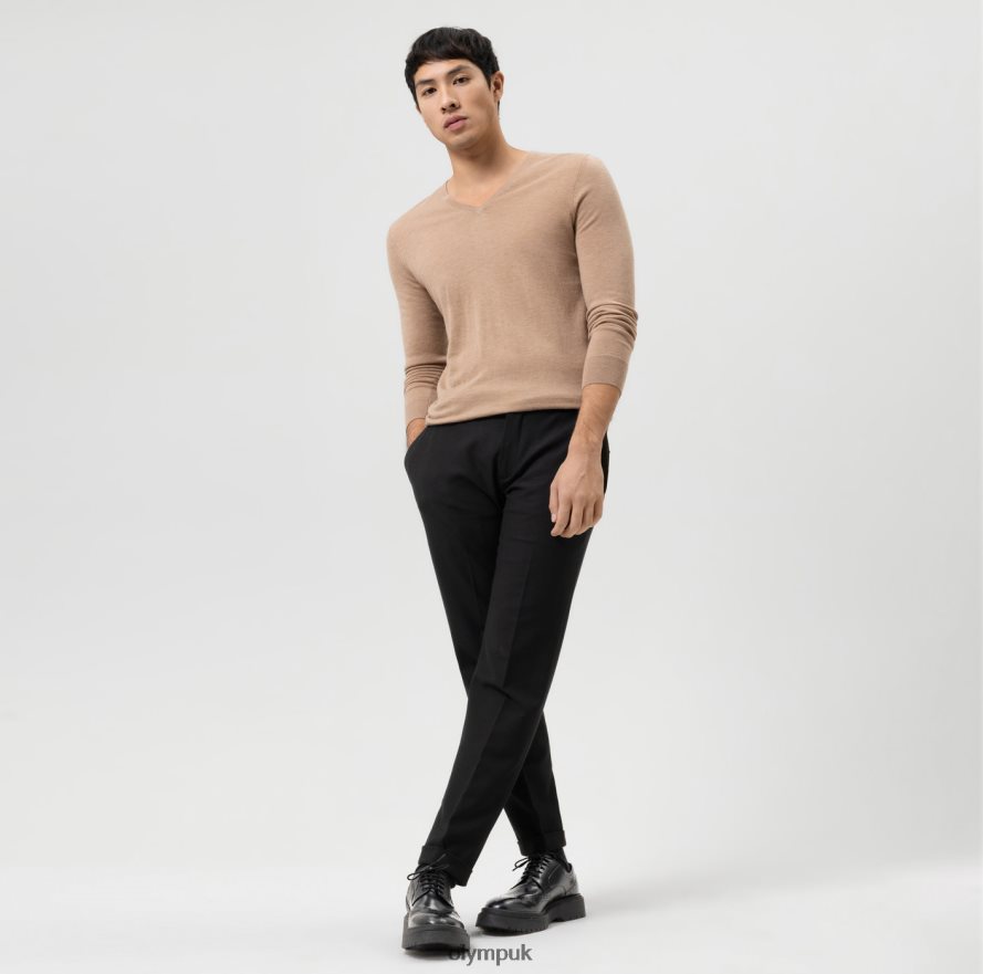 Clothing OLYMP Casual Knitwear Pullover, Camel NZ22L1843