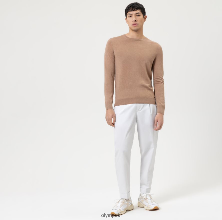 Clothing OLYMP Casual Knitwear Pullover, Camel NZ22L1861