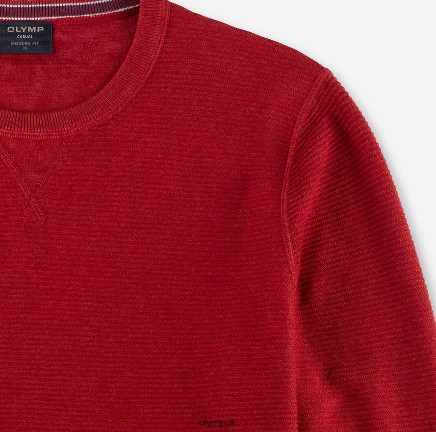 Clothing OLYMP Casual Knitwear Pullover, Cherry Red NZ22L1846