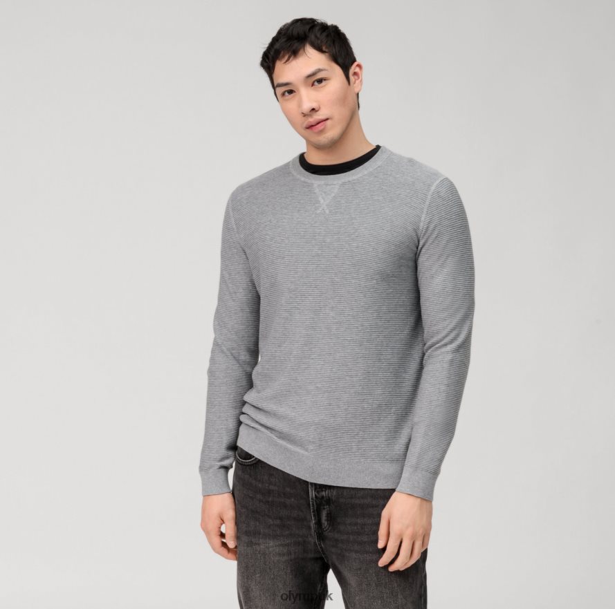 Clothing OLYMP Casual Knitwear Pullover, Grey NZ22L1811