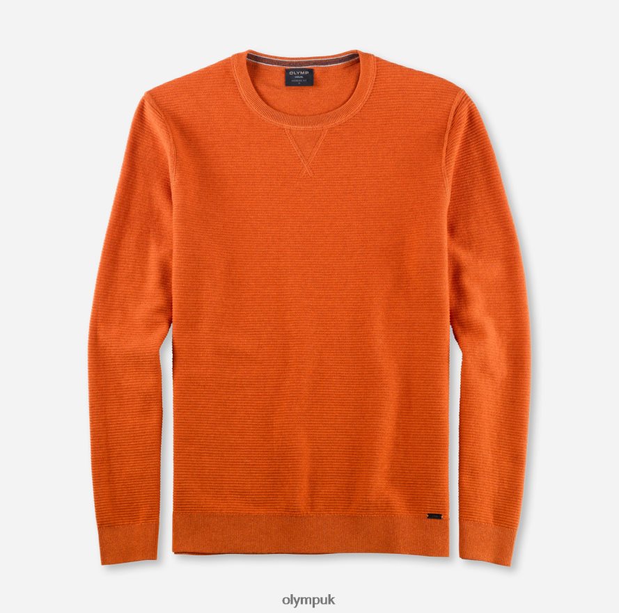 Clothing OLYMP Casual Knitwear Pullover, Mandarin NZ22L1780