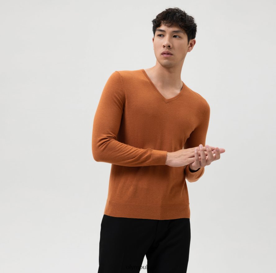 Clothing OLYMP Casual Knitwear Pullover, Mango NZ22L1865
