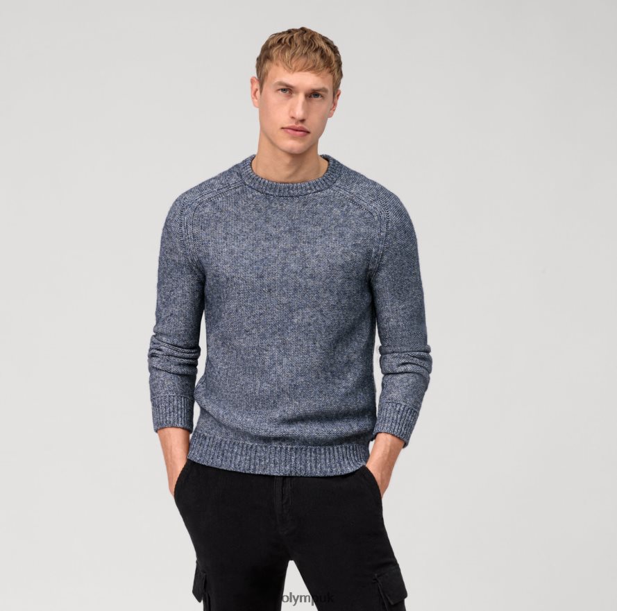 Clothing OLYMP Casual Knitwear Pullover, Marine NZ22L1761