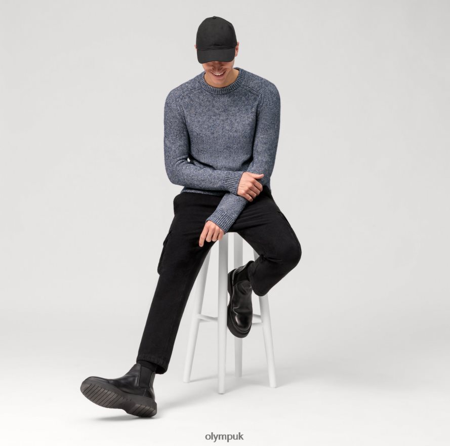 Clothing OLYMP Casual Knitwear Pullover, Marine NZ22L1761