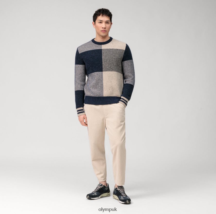 Clothing OLYMP Casual Knitwear Pullover, Marine NZ22L1768