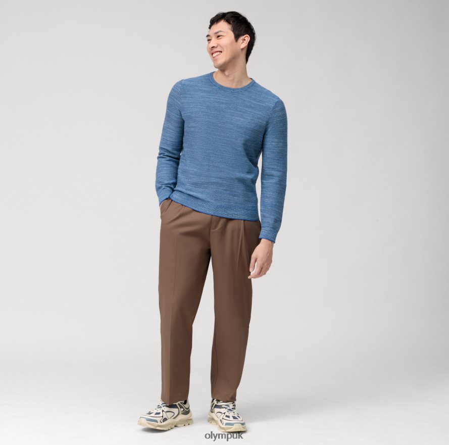 Clothing OLYMP Casual Knitwear Pullover, Nuremberg Blue NZ22L1786