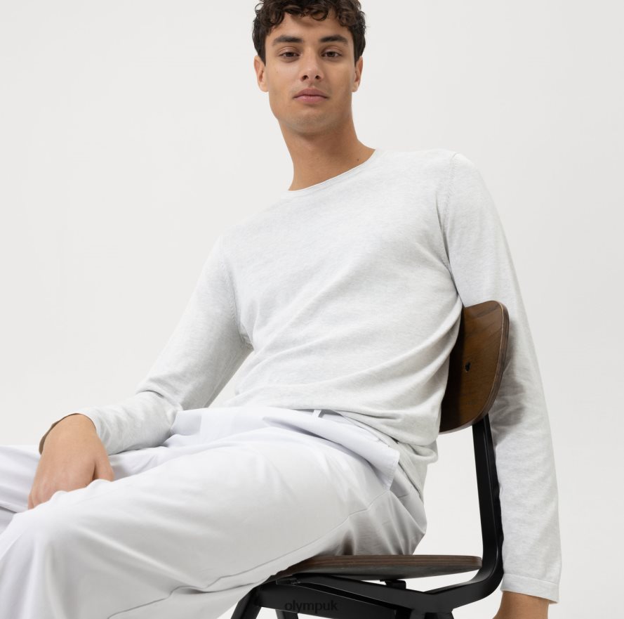 Clothing OLYMP Casual Knitwear Pullover, Off White NZ22L1836
