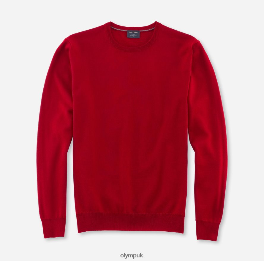 Clothing OLYMP Casual Knitwear Pullover, Red NZ22L1856