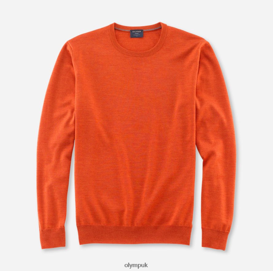 Clothing OLYMP Casual Knitwear Pullover, Rust NZ22L1874