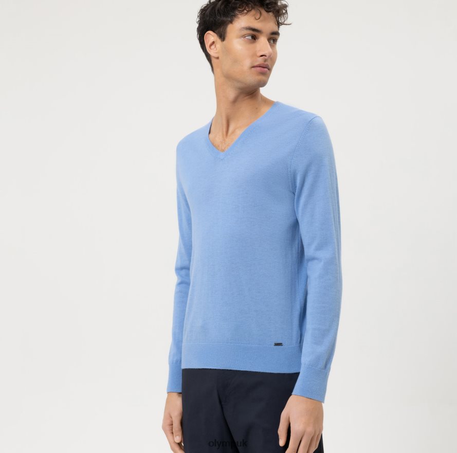 Clothing OLYMP Casual Knitwear Pullover, Sky NZ22L1867