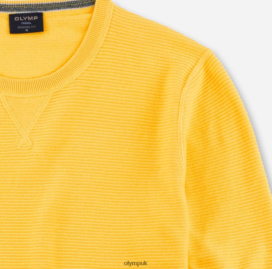 Clothing OLYMP Casual Knitwear Pullover, Yellow NZ22L1822