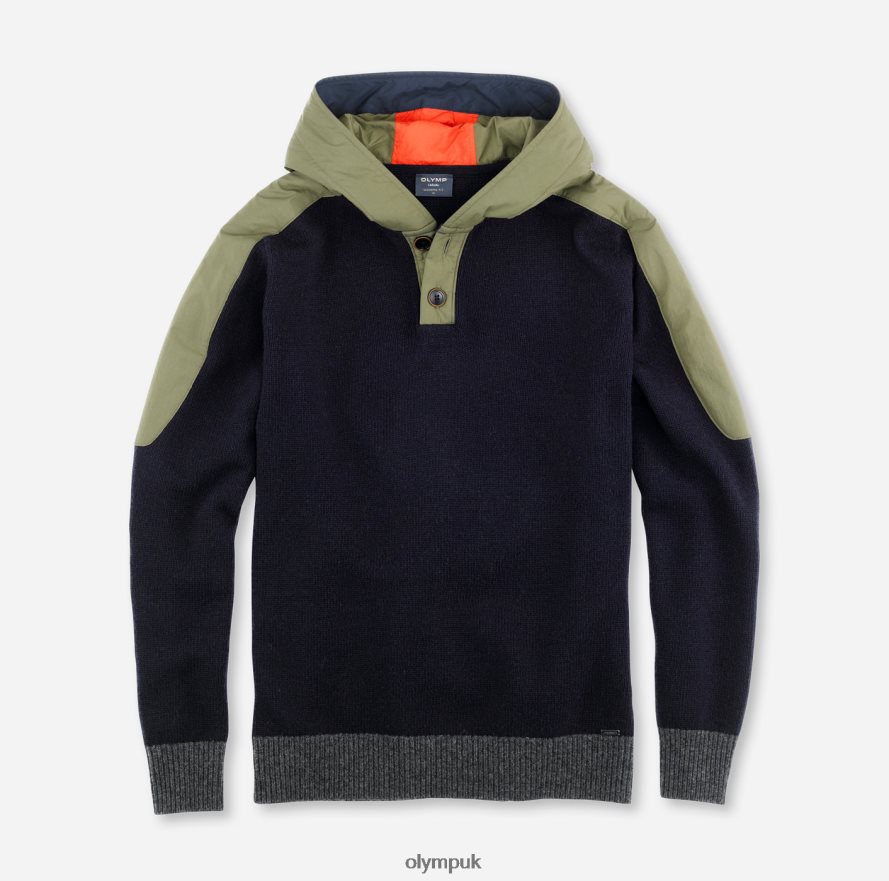 Clothing OLYMP Knitwear Modern Fit, Pullover, Marine NZ22L1850