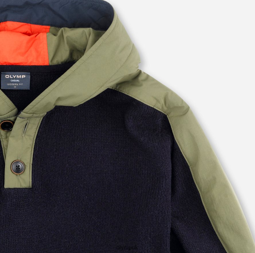 Clothing OLYMP Knitwear Modern Fit, Pullover, Marine NZ22L1850