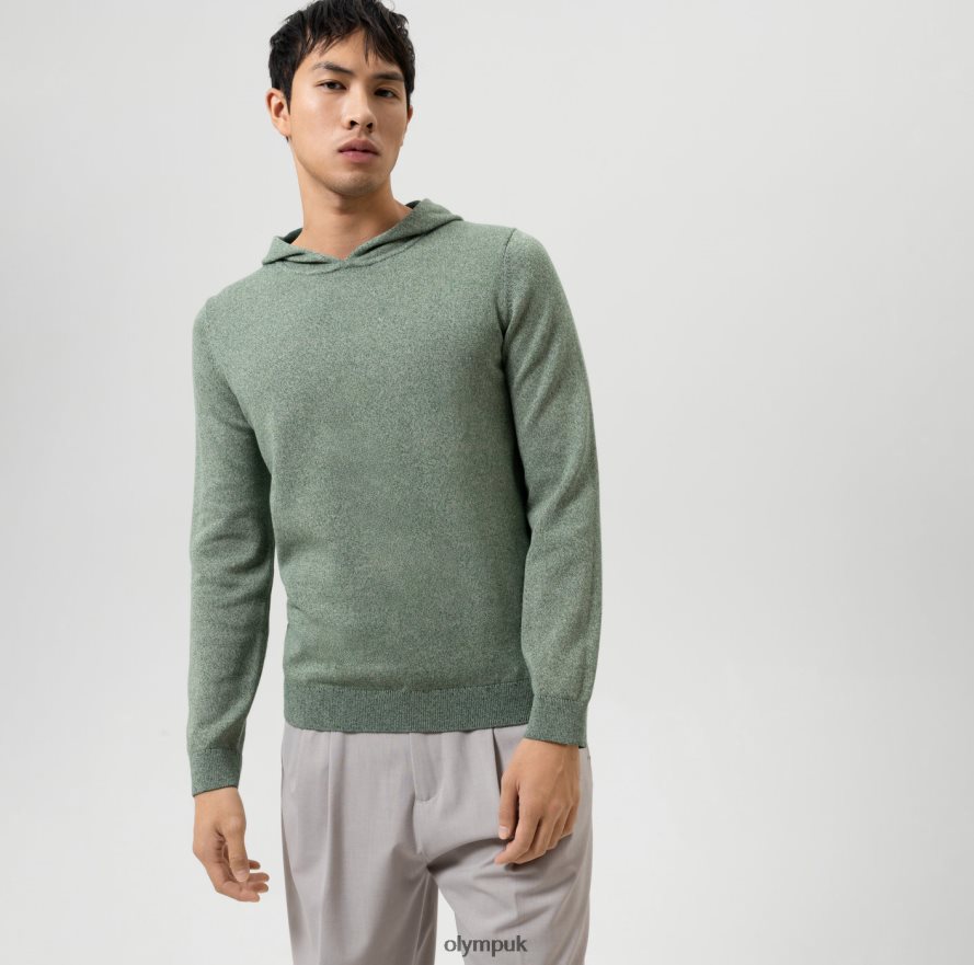 Clothing OLYMP Level Five Knitwear Body Fit, Pullover, Green NZ22L1757
