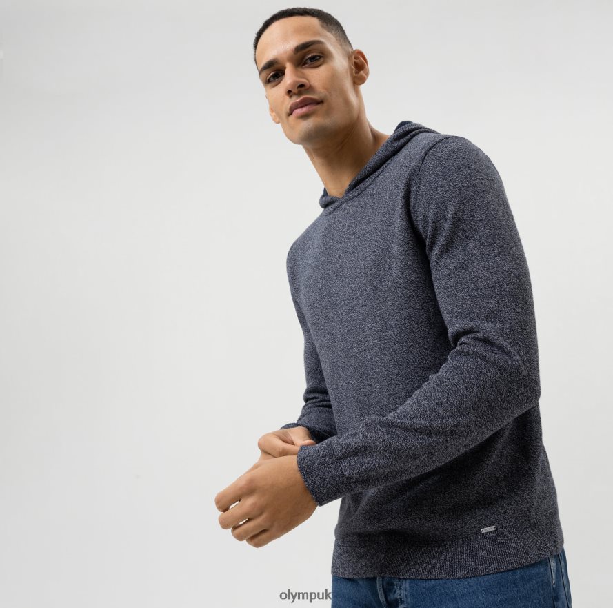 Clothing OLYMP Level Five Knitwear Body Fit, Pullover, Marine NZ22L1764