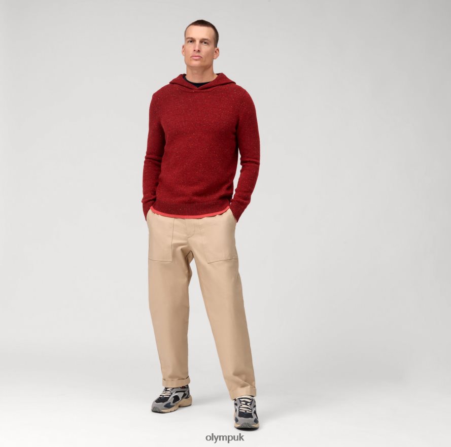 Clothing OLYMP Casual Knitwear Sweatshirt, Bordeaux NZ22L1912