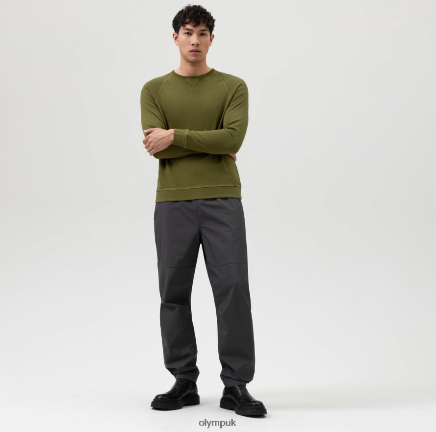 Clothing OLYMP Level Five Sweat Body Fit, Lime Green NZ22L1922