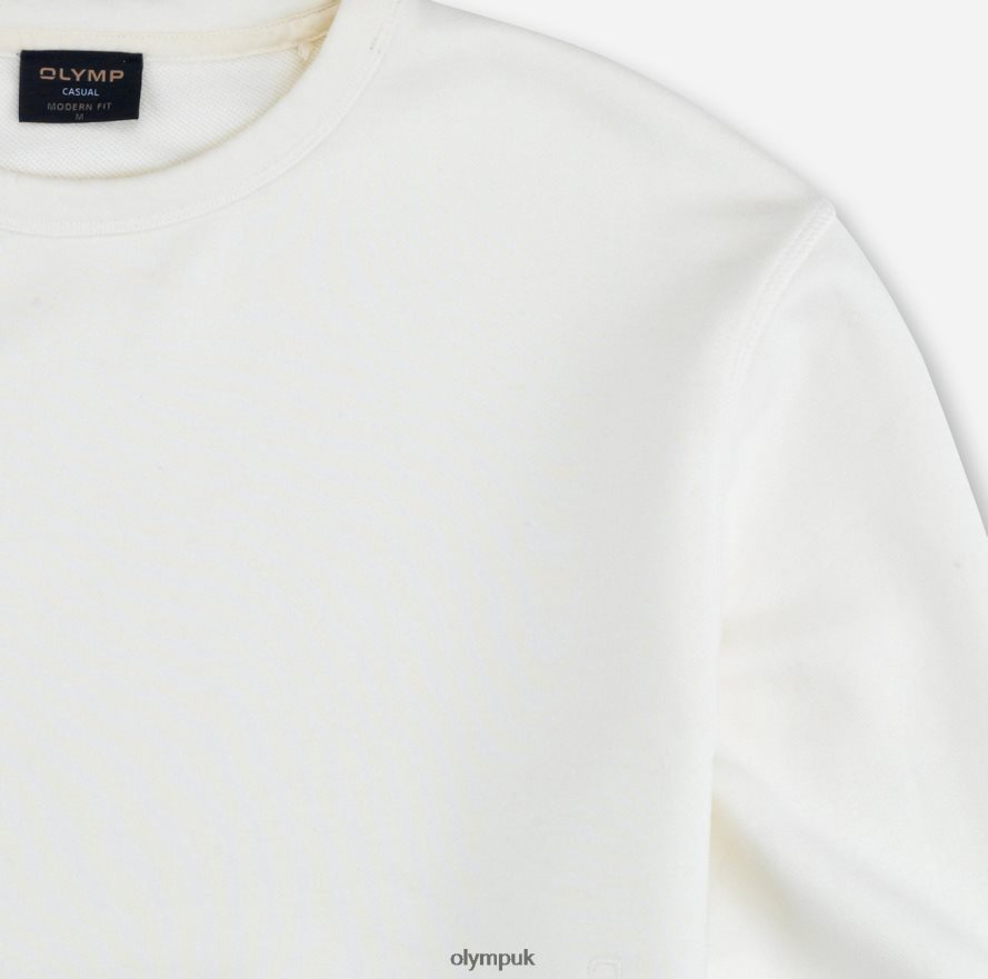Clothing OLYMP Sweat Modern Fit, Off White NZ22L1927