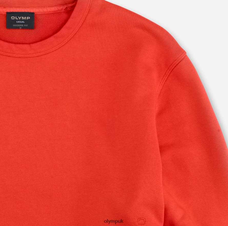Clothing OLYMP Sweat Modern Fit, Red NZ22L1924