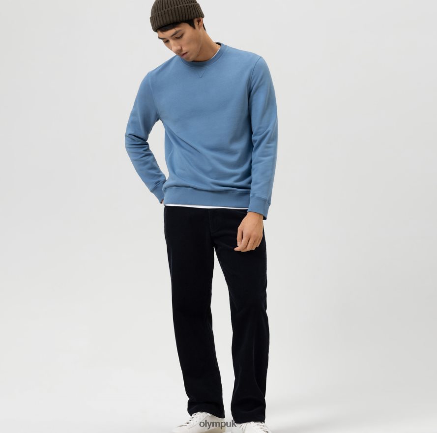 Clothing OLYMP Sweat Modern Fit, Smoke Blue NZ22L1913