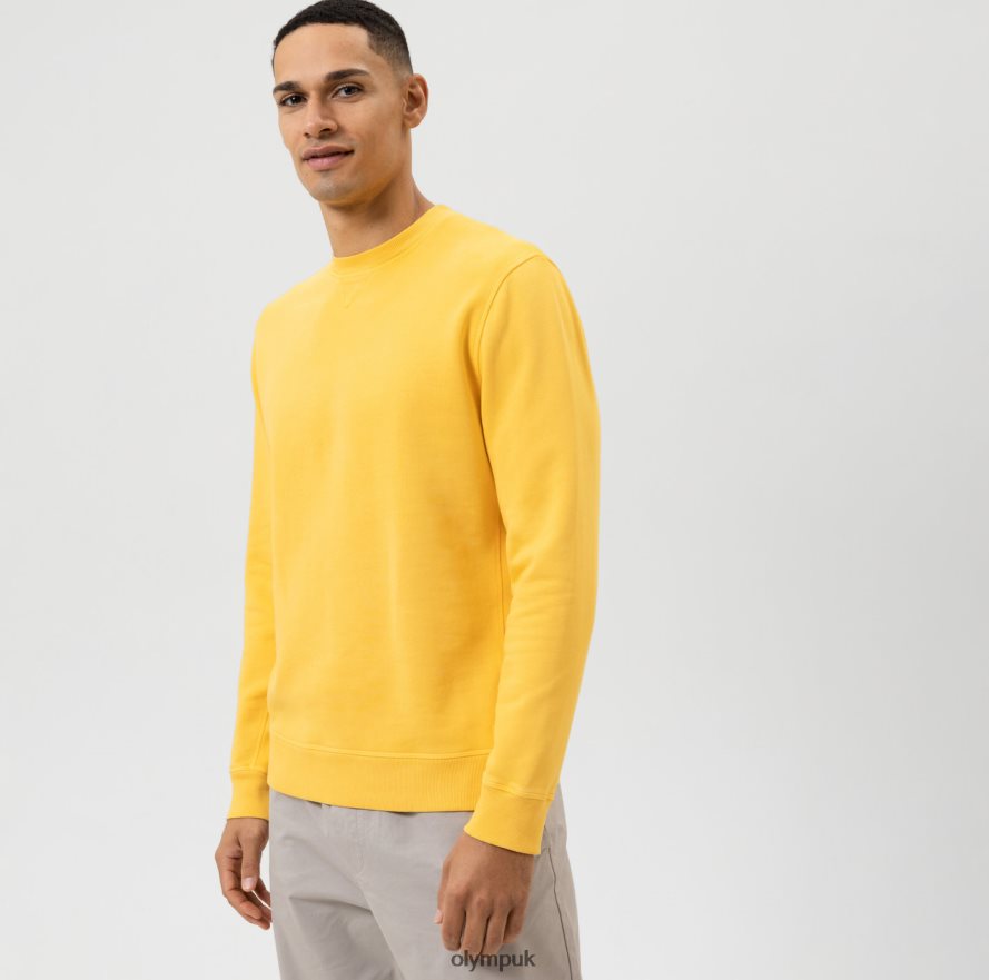 Clothing OLYMP Sweat Modern Fit, Yellow NZ22L1915