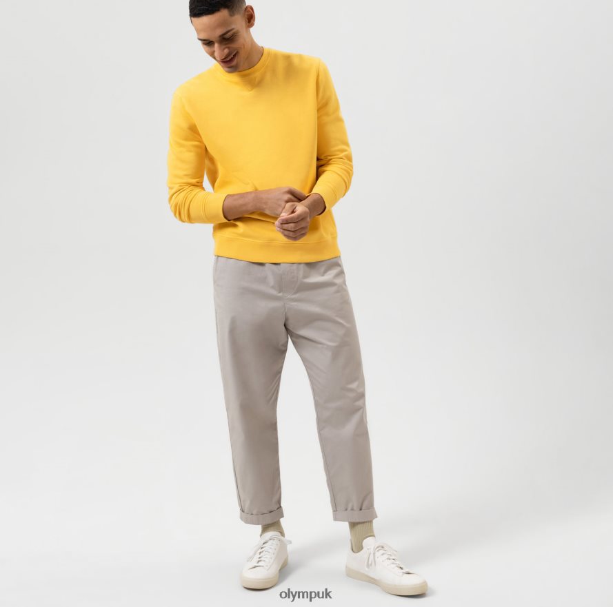 Clothing OLYMP Sweat Modern Fit, Yellow NZ22L1915