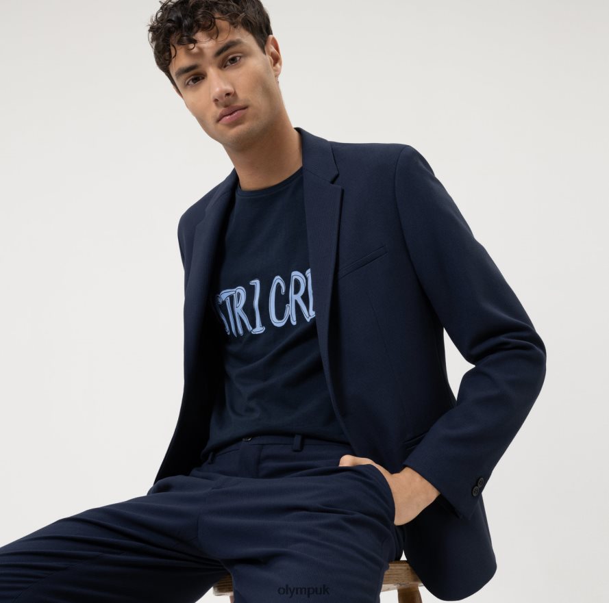 Clothing OLYMPLevel Five Casual Body Fit, T-Shirt, Marine NZ22L1989