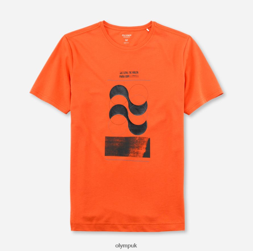 Clothing OLYMPLevel Five Casual Body Fit, T-Shirt, Orange NZ22L2063