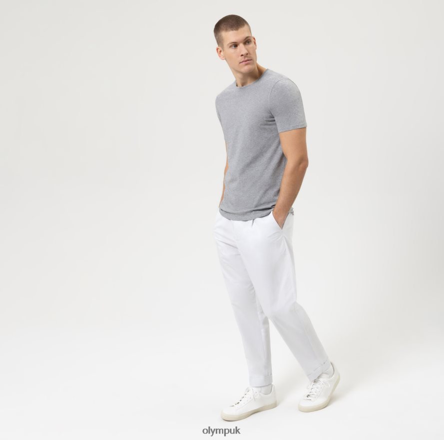 Clothing OLYMPLevel Five Casual Body Fit, T-Shirt, Silver Grey NZ22L2030