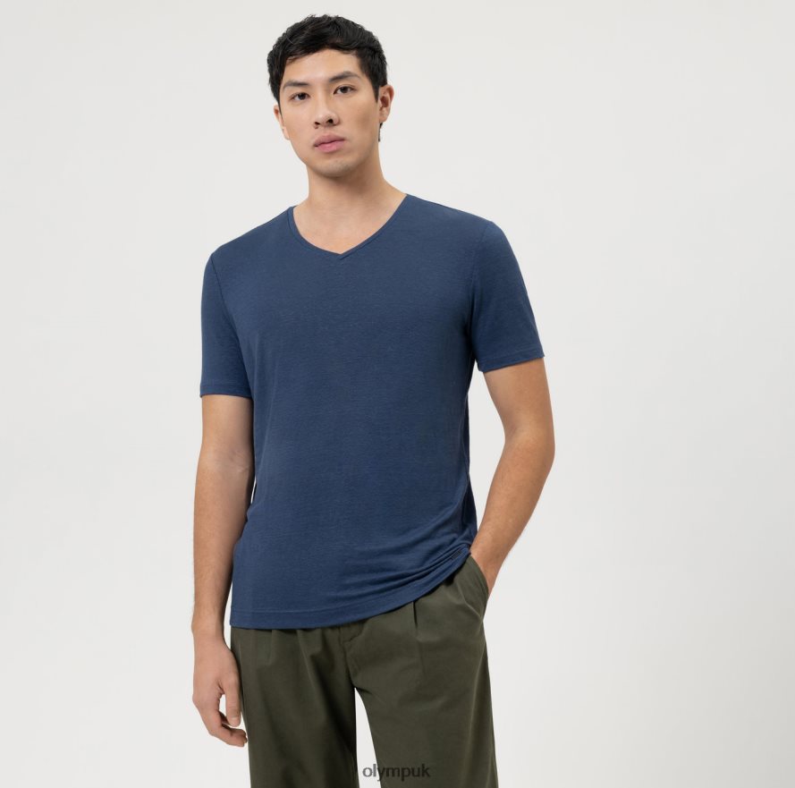 Clothing OLYMPLevel Five Casual Body Fit, T-Shirt, Smoke Blue NZ22L2006