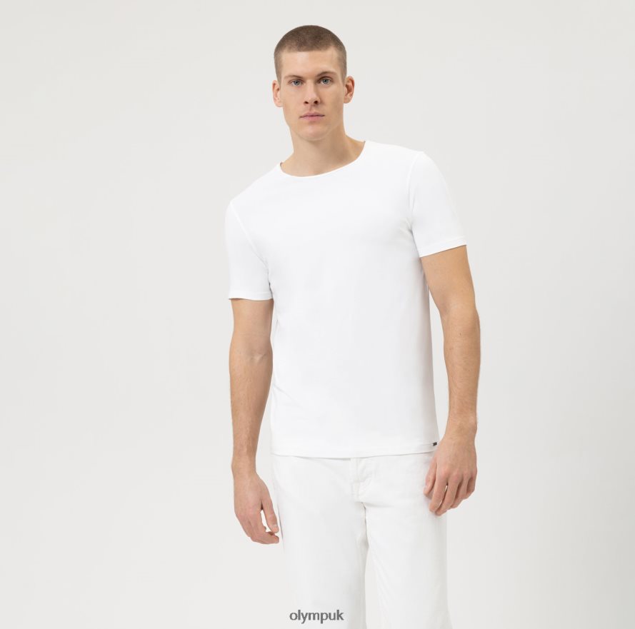 Clothing OLYMPLevel Five Casual Body Fit, T-Shirt, White NZ22L2042