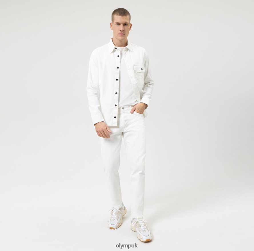 Clothing OLYMPLevel Five Casual Body Fit, T-Shirt, White NZ22L2042