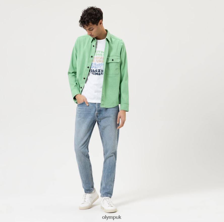 Clothing OLYMPLevel Five Casual Body Fit, T-Shirt, White NZ22L2051